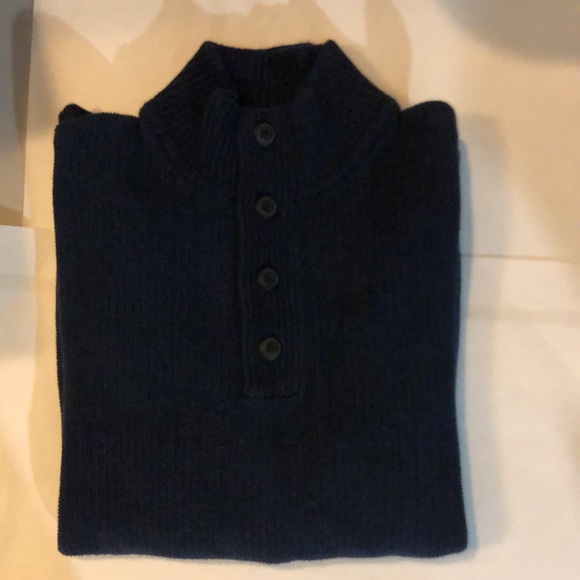 Gap for Good  300760 Texture Button Sweater in Navy - size M - Picture 3 of 8